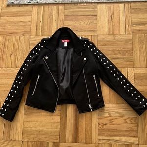 Aqua Girls black studded jacket.